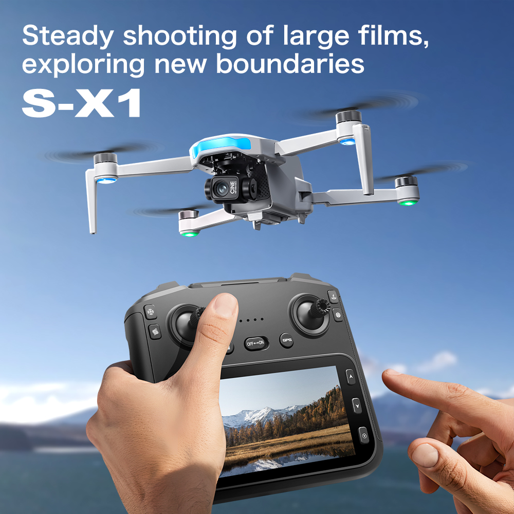 S-X1 GPS Foldable RC Quadcopte - Drone Gps Mount ulasan dan harga